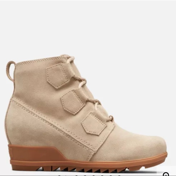 - SOREL WOMEN’N EVIE LACE BOOTIES Fossil Ancient # - Picture 5 of 8